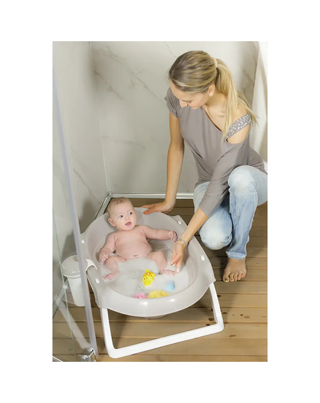 Vasca per bagnetto onda slim bianco - ok baby