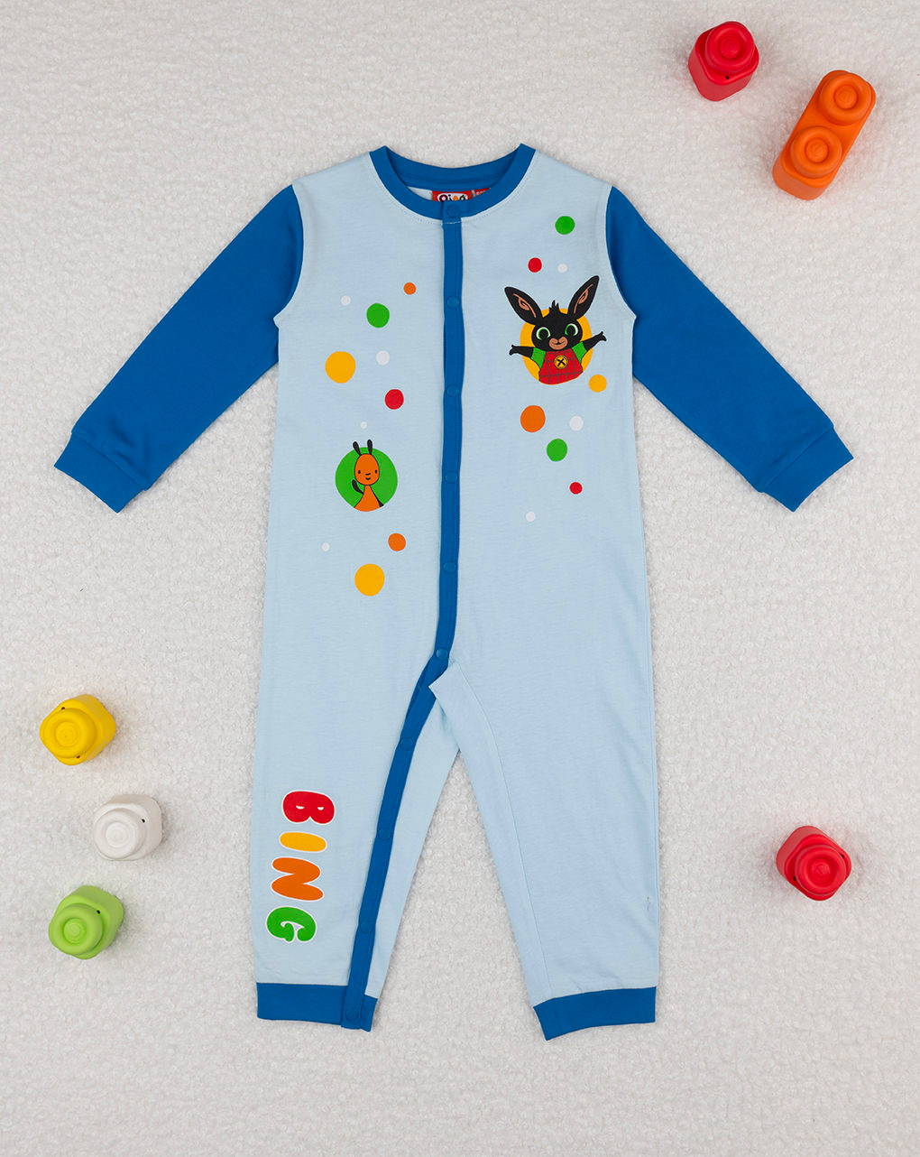 Pigiamone bimbo azzurro bing