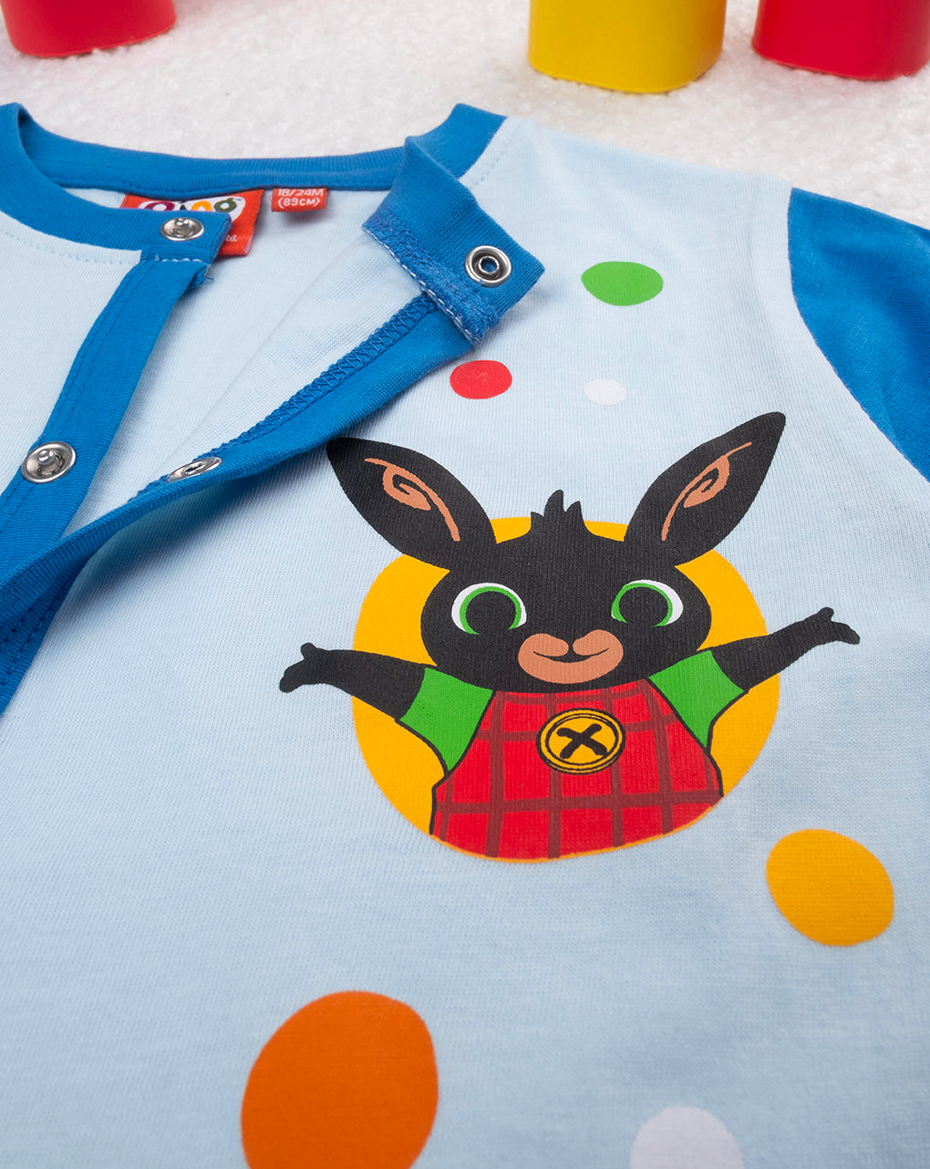 Pigiamone bimbo azzurro bing