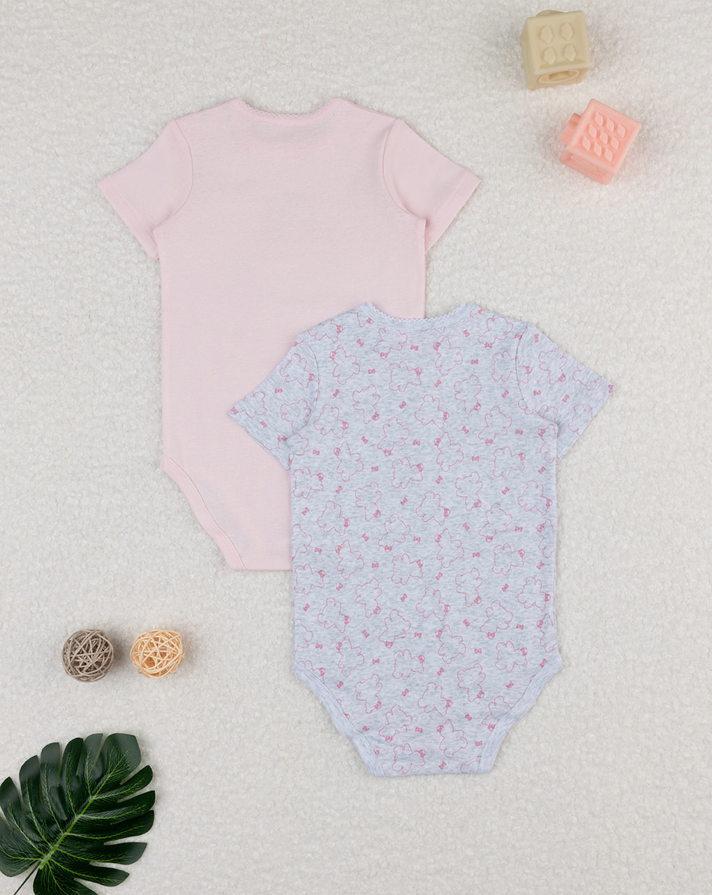 Pack 2 body bimba roda/grigio orsi
