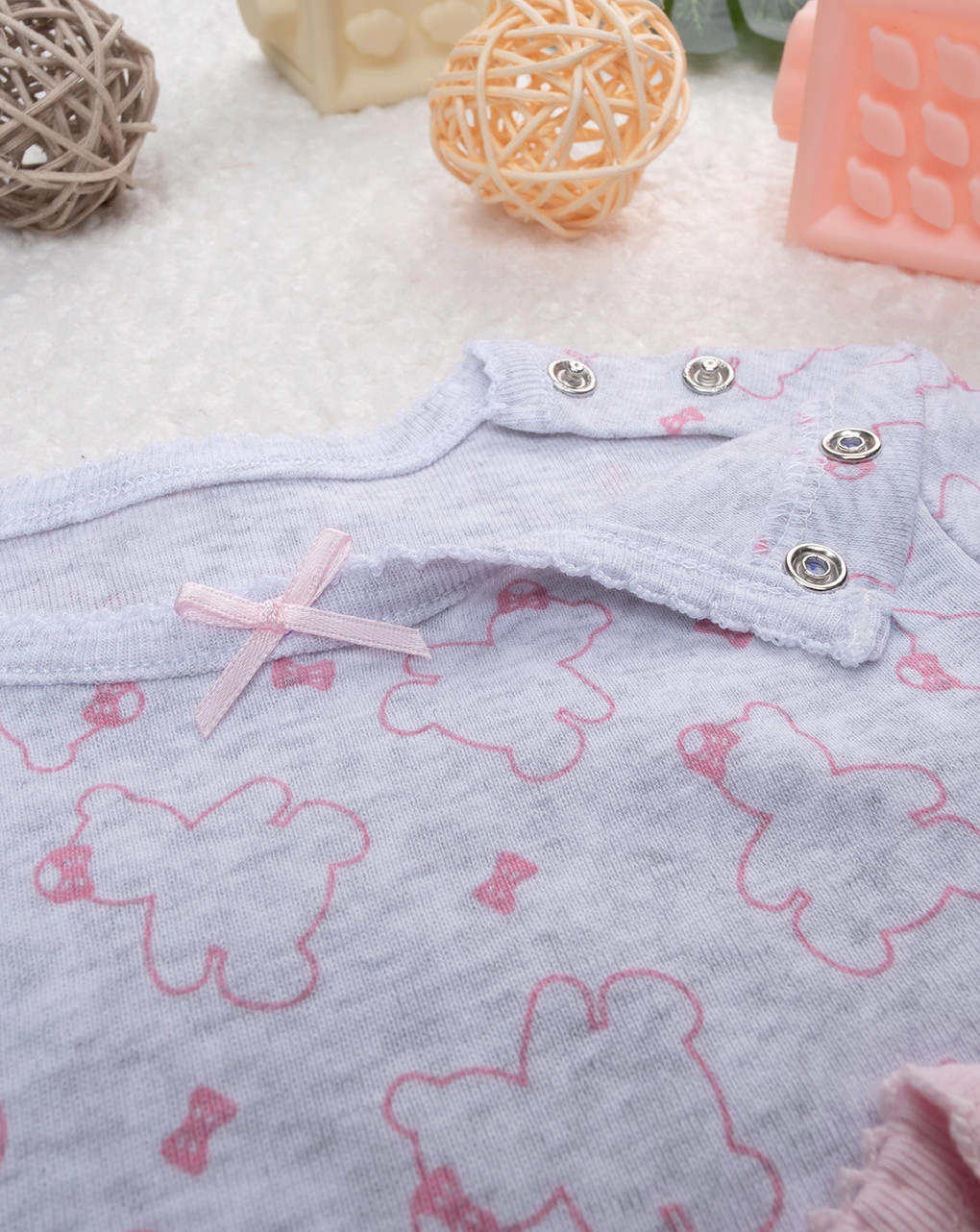 Pack 2 body bimba roda/grigio orsi