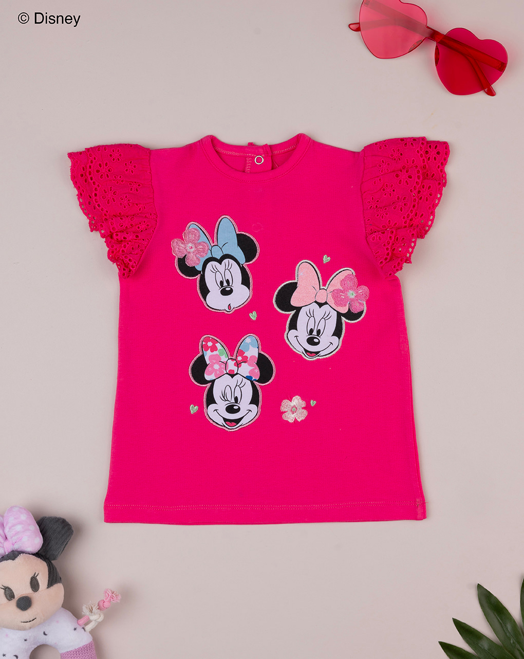T-shirt bimba minnie rosa