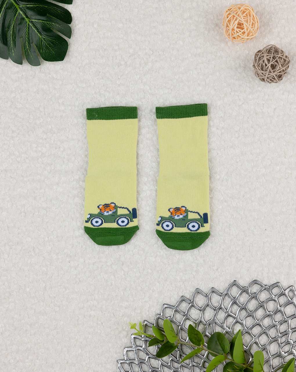 Antiscivolo bimbo verde tigre