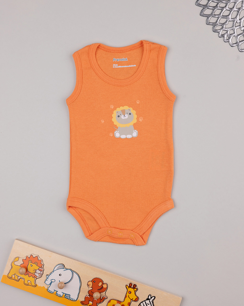 Body arancione neonato leoncino