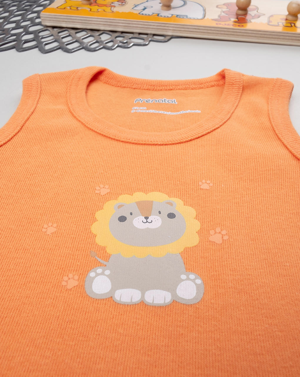 Body arancione neonato leoncino