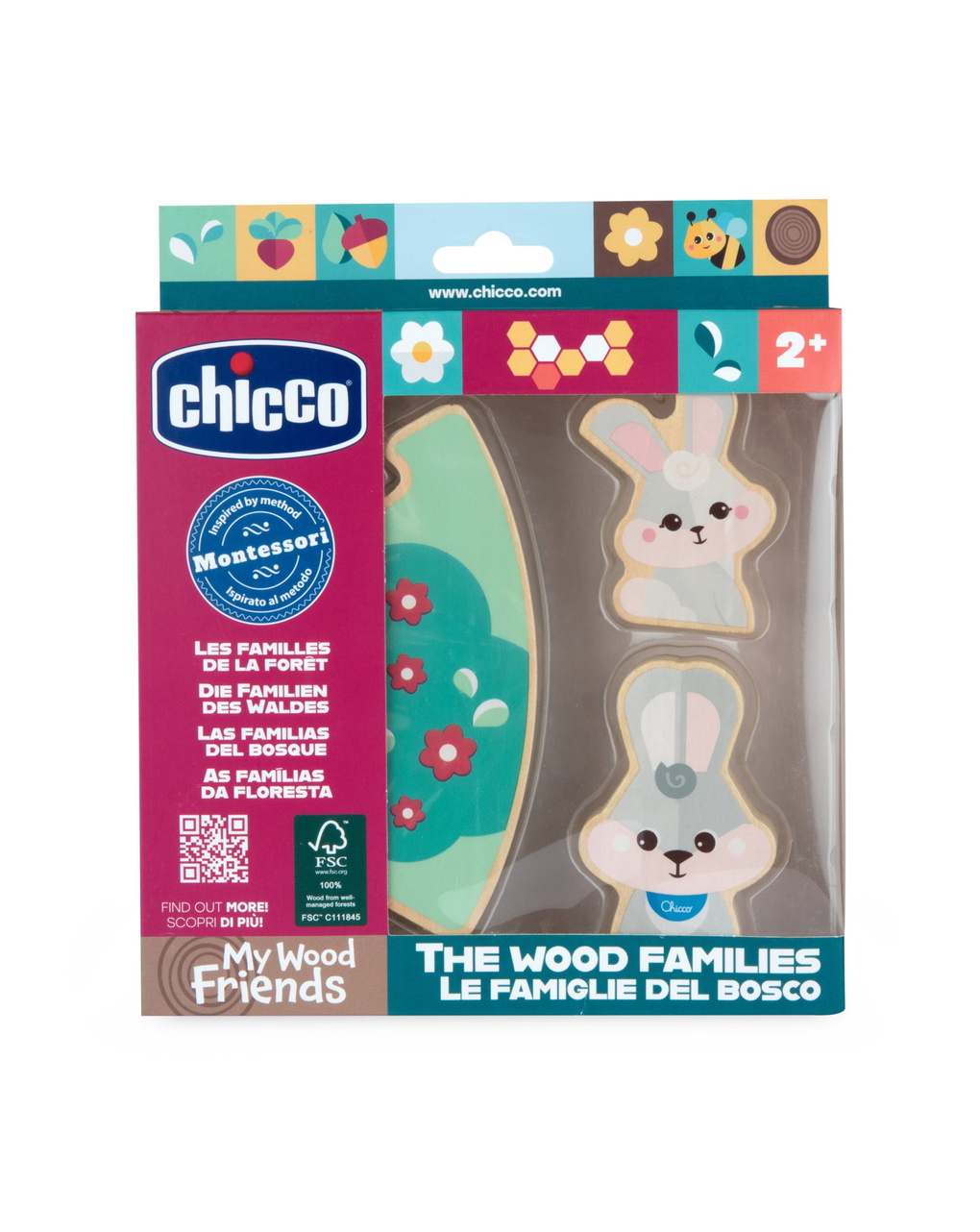 Gioco legno conigli papà - 24m+ -chicco