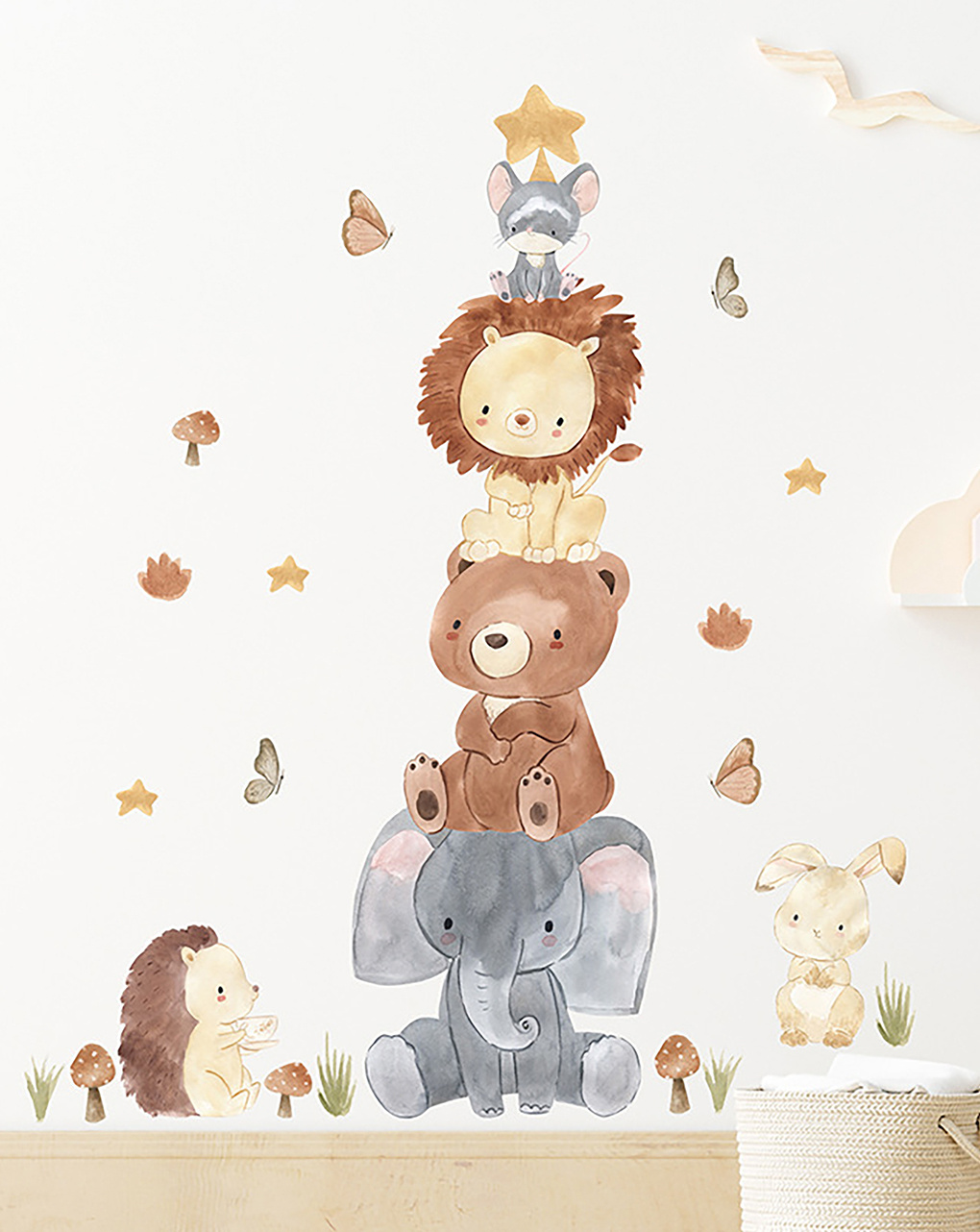 Adesivo decorativo da parete - animale piramide - autoadesivo - sipo