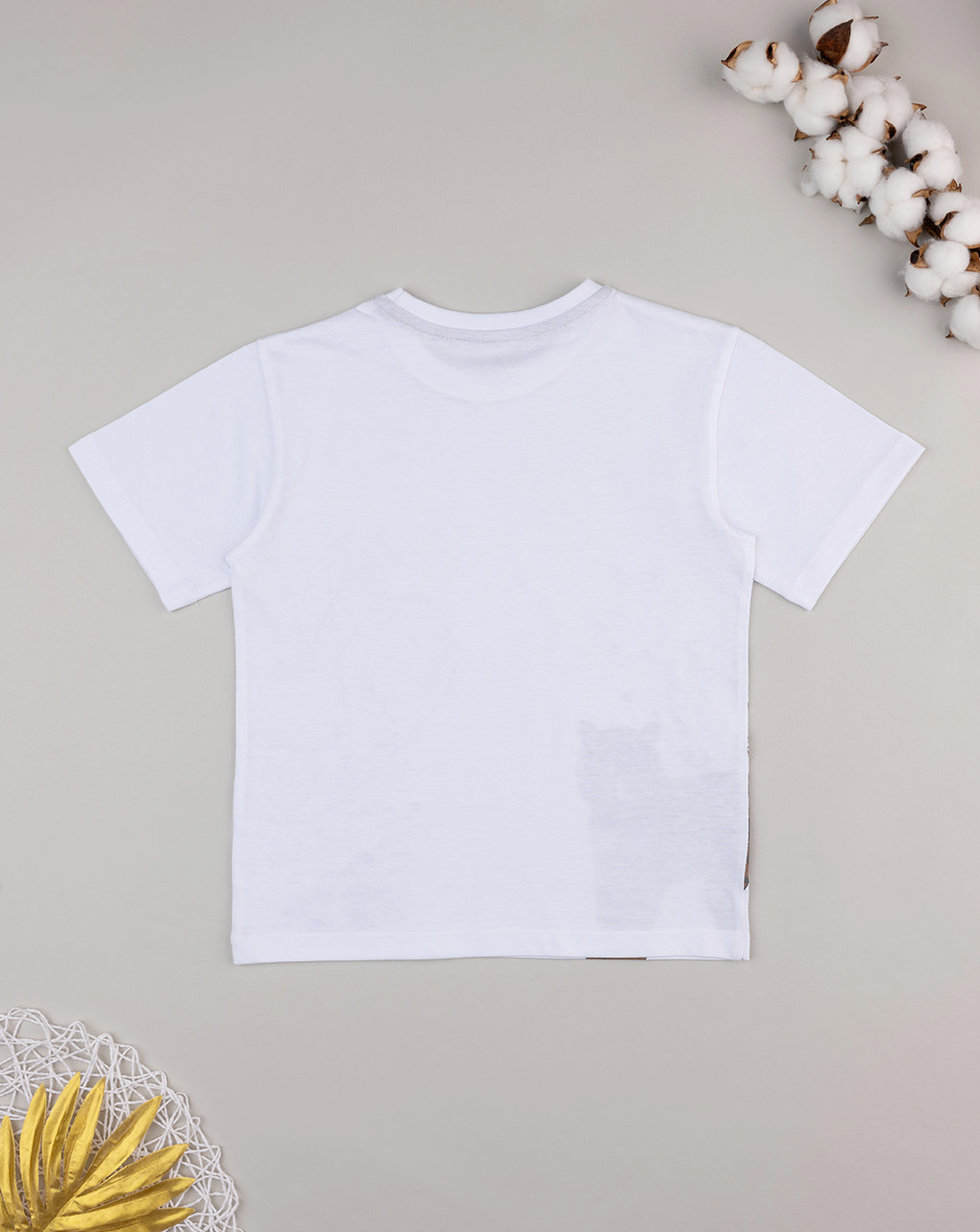 T-shirt bimbo bianca stampata