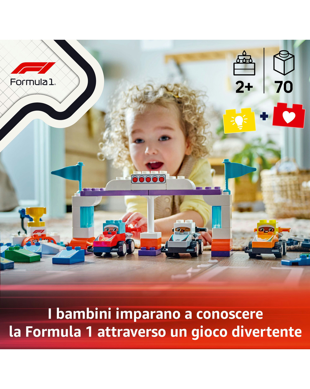 Auto da corsa e piloti team f1 – 10445 – lego duplo