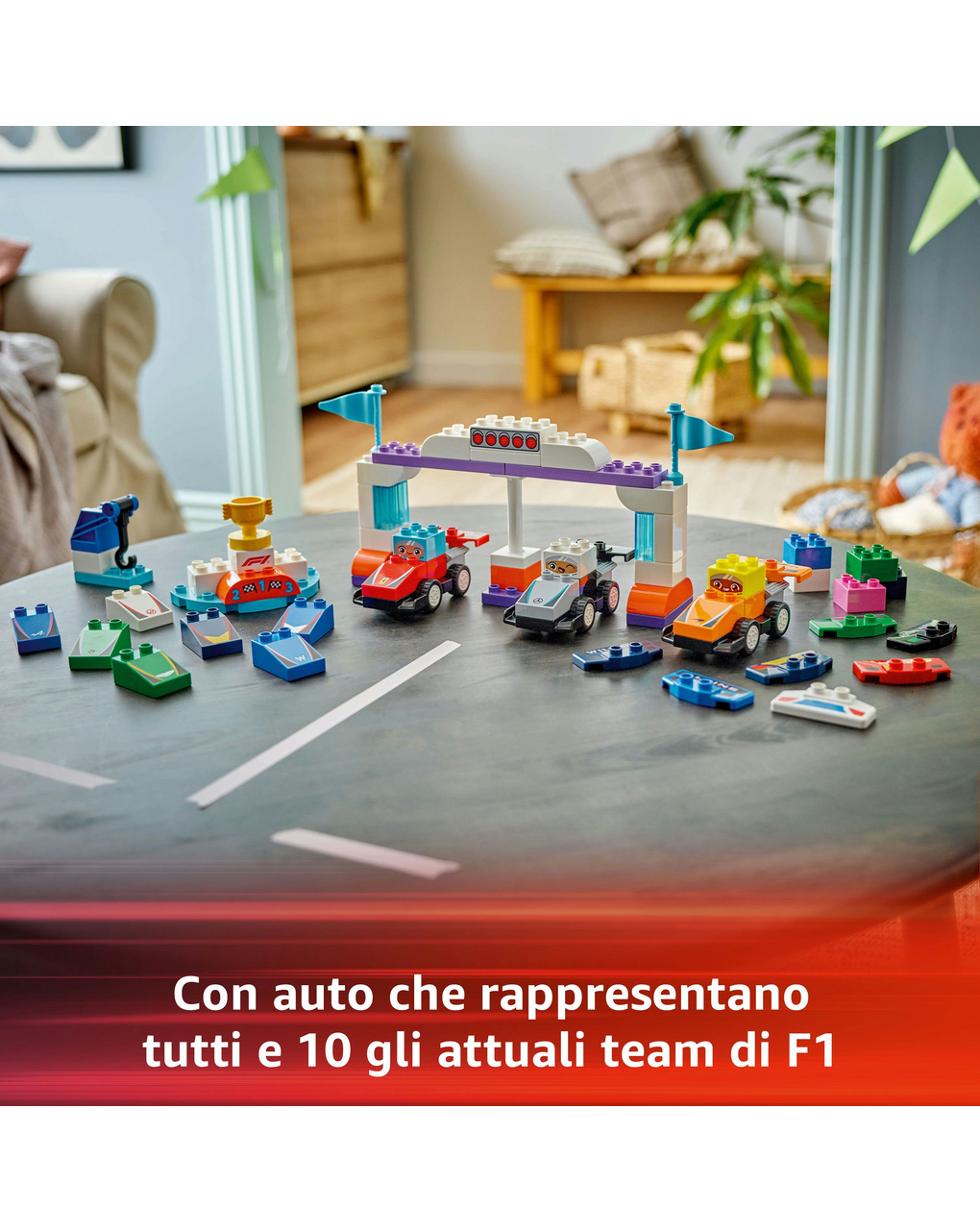 Auto da corsa e piloti team f1 – 10445 – lego duplo