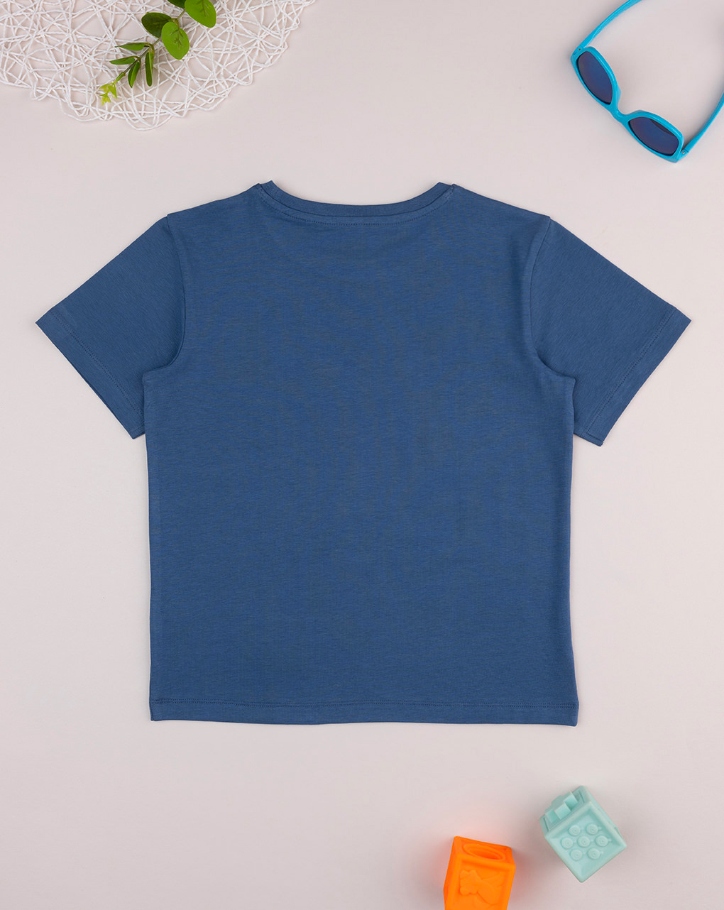 T-shirt bimbo blu stampa surf