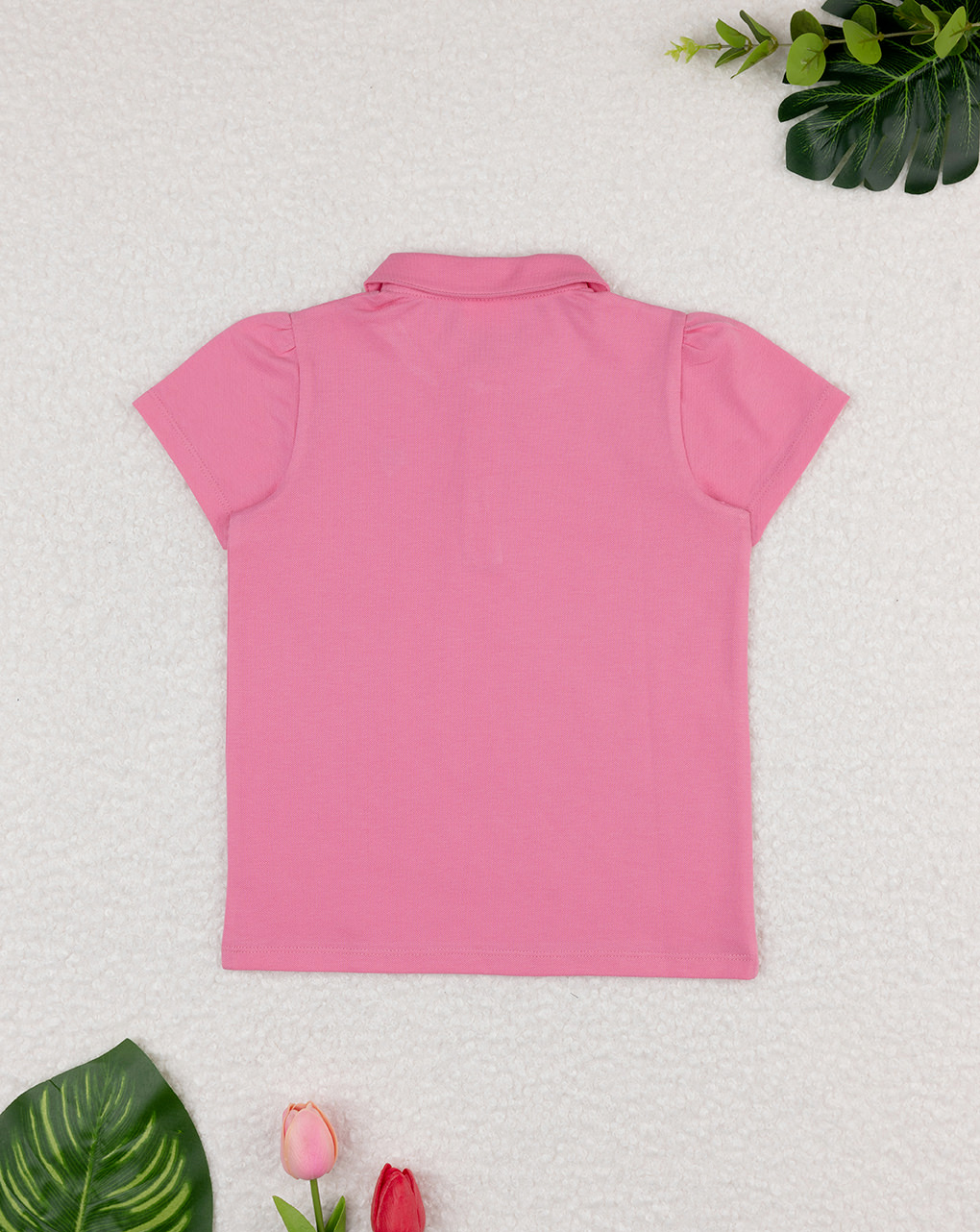 Polo bimba rosa cuore