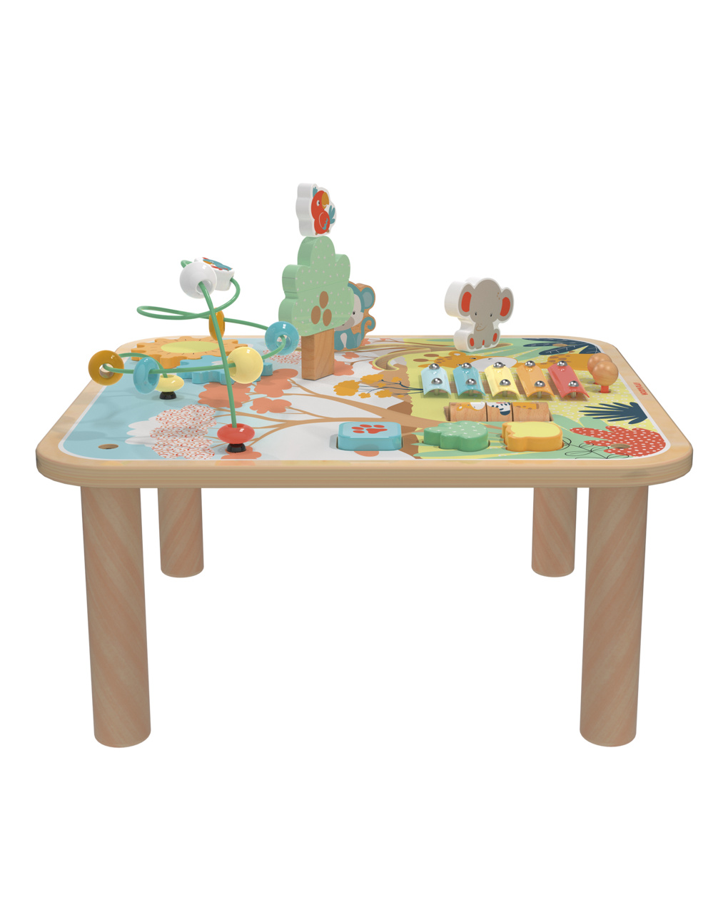 Tavolino multiattività savana in legno - 18m+ - wood " n" play