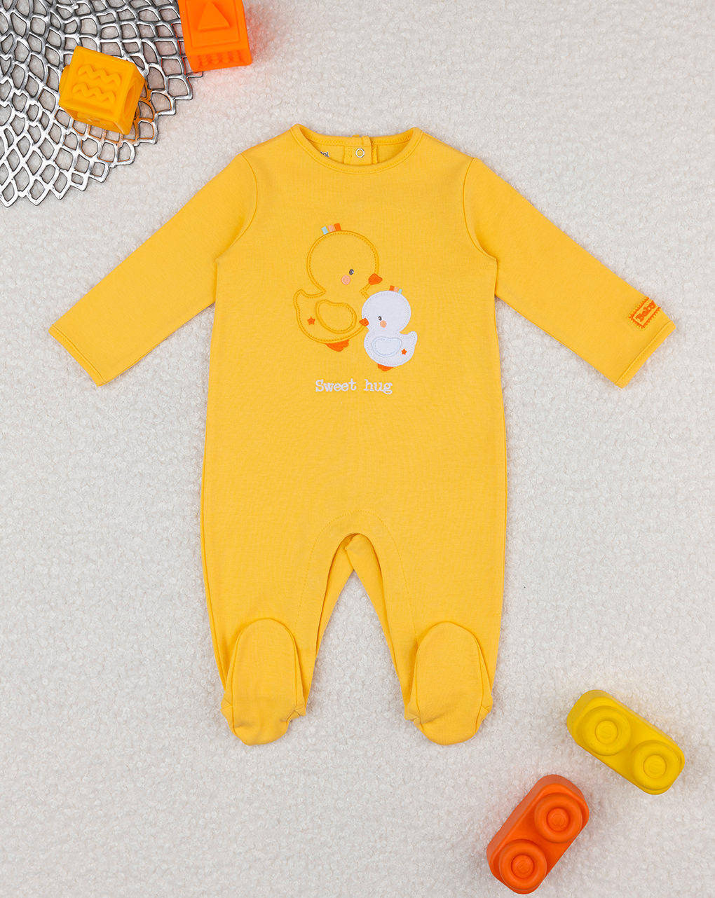 Tutina unisex gialla baby smile