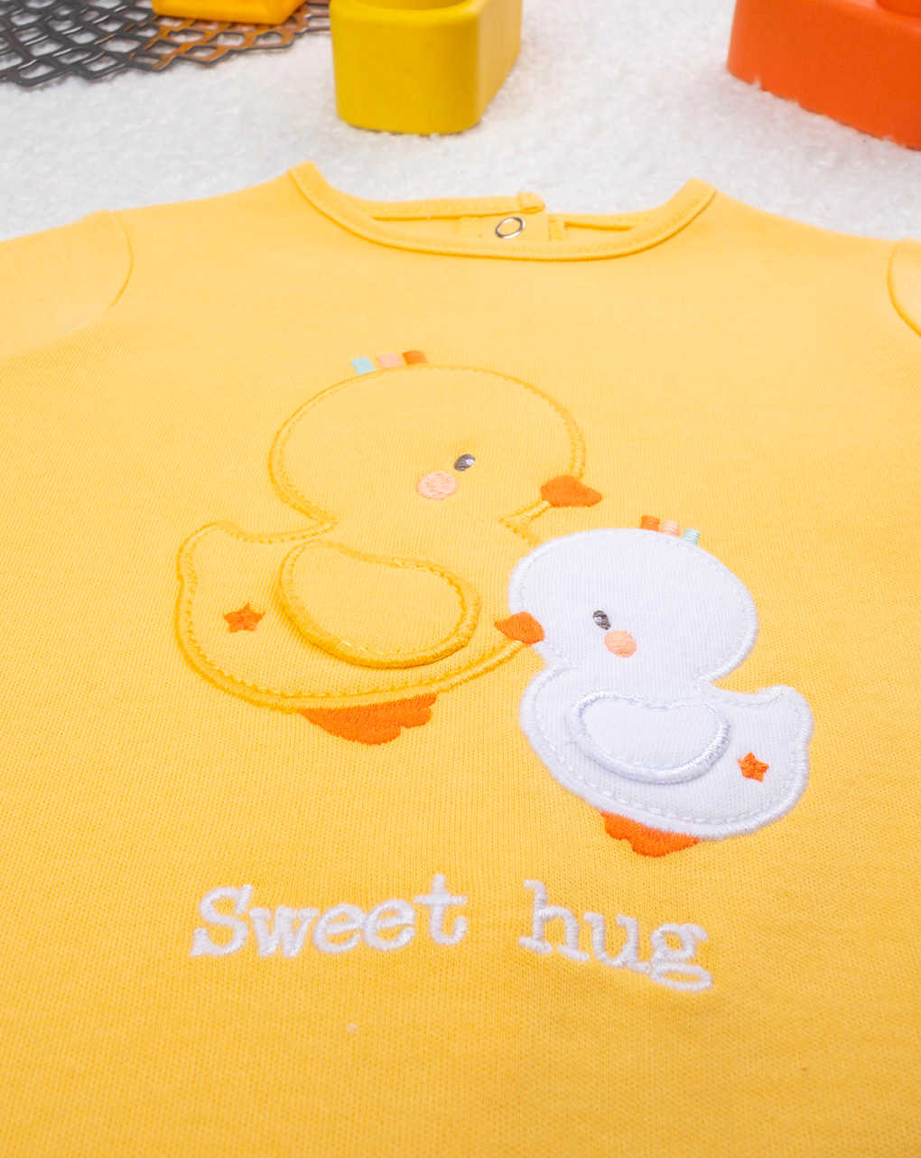 Tutina unisex gialla baby smile