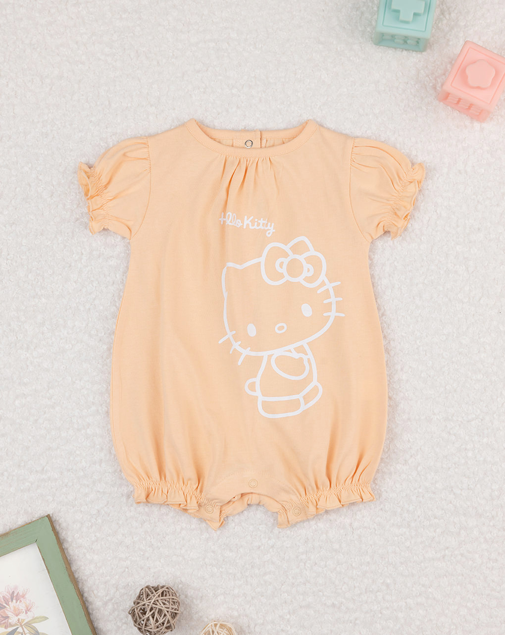 Pagliaccetto bimba arancione hello kitty