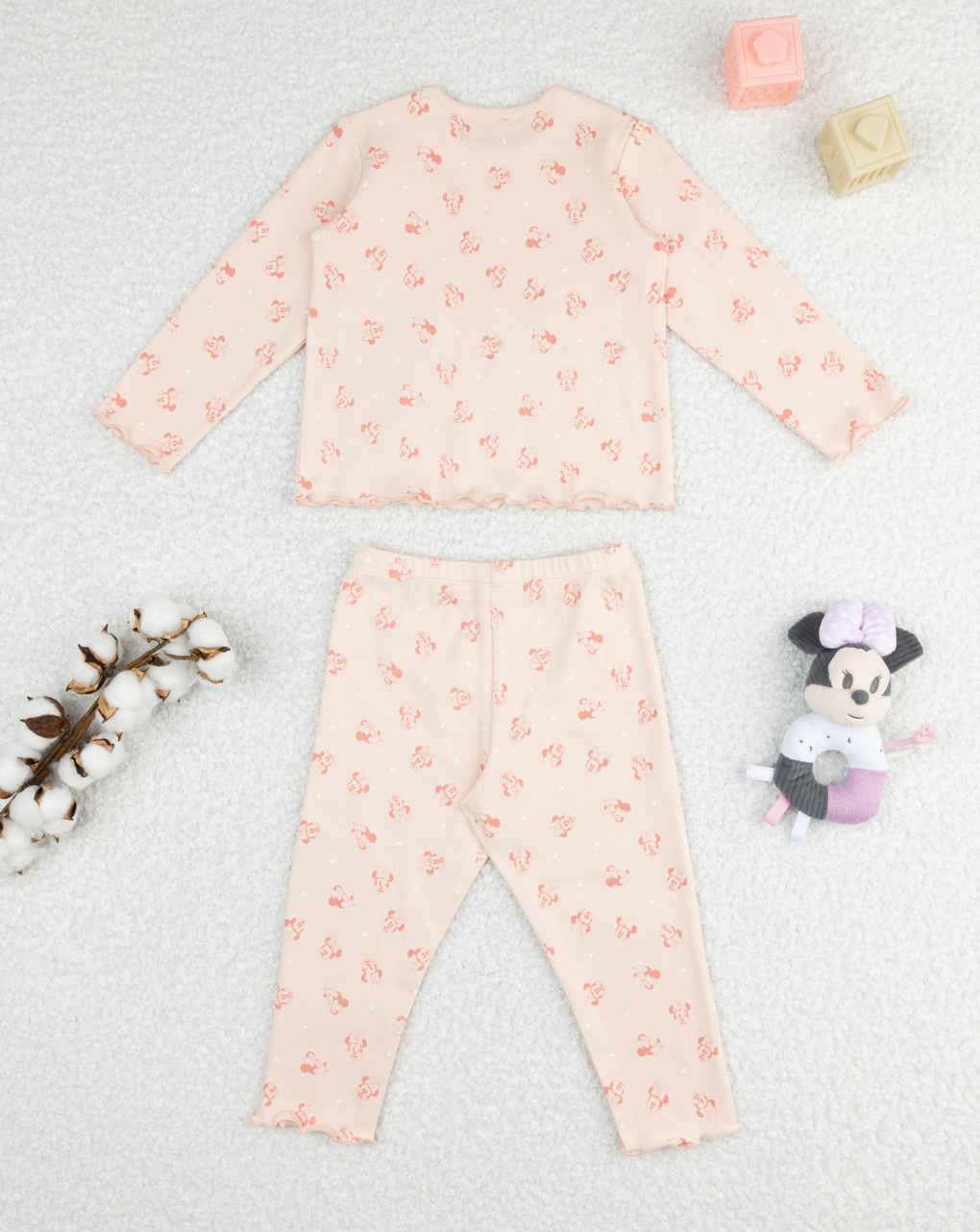 Pigiama bimba arancione disney minnie