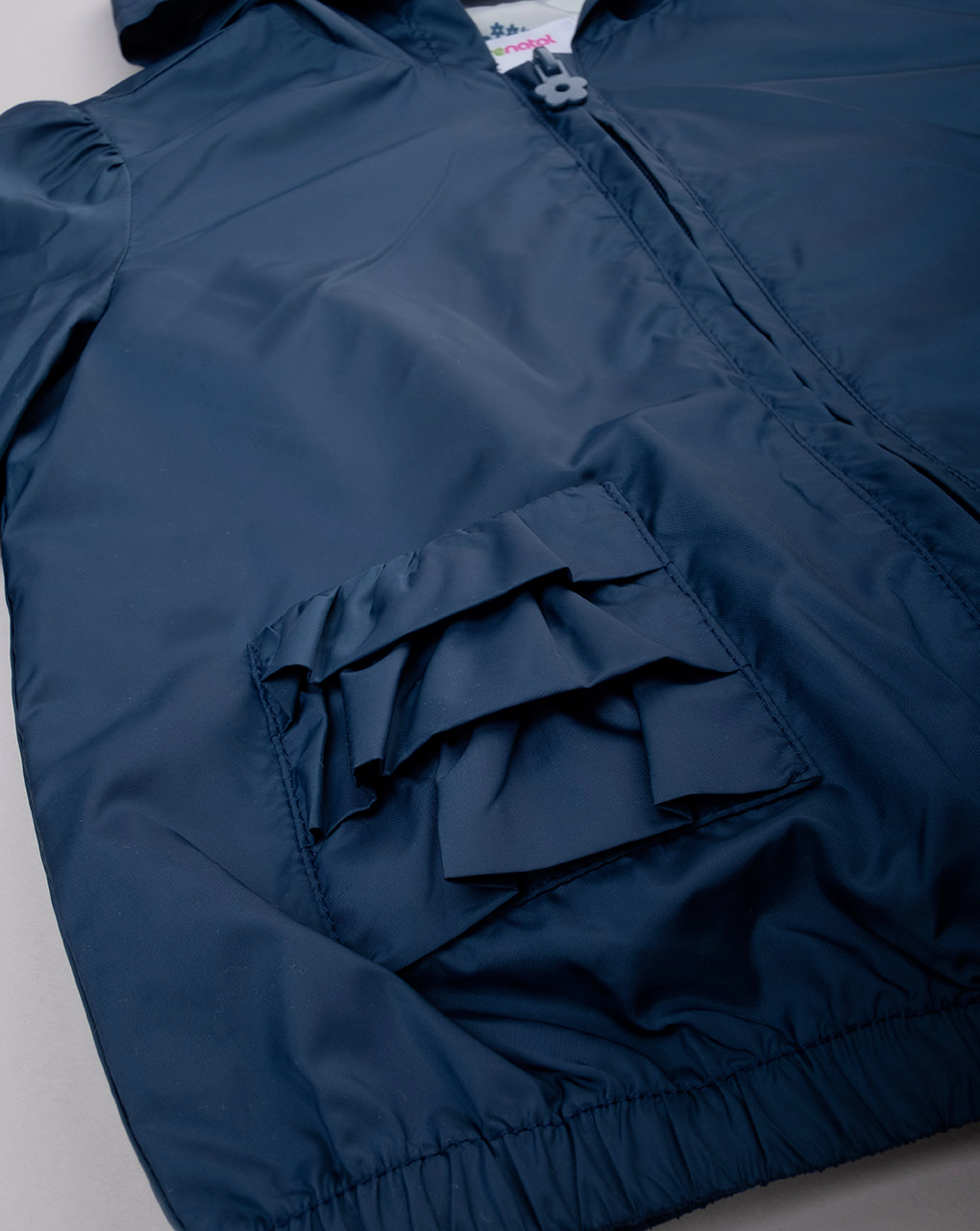 Giacca antivento bimba blu