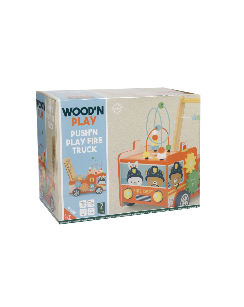 Primi passi camion dei pompieri - 18m+ - wood "n" play
