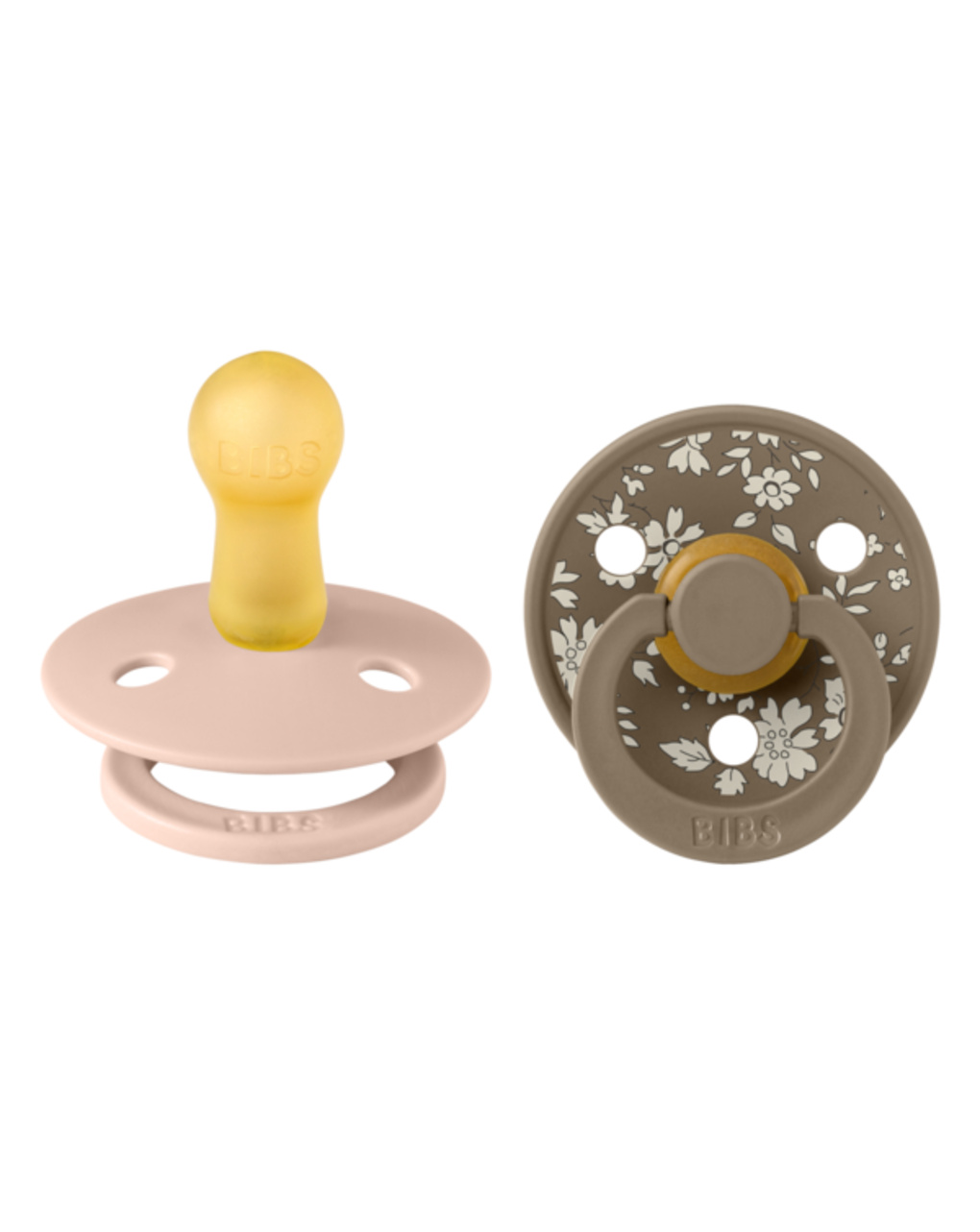 Bibs x liberty colour rotondo lattice rosa cipria - mattone size 2 - bibs