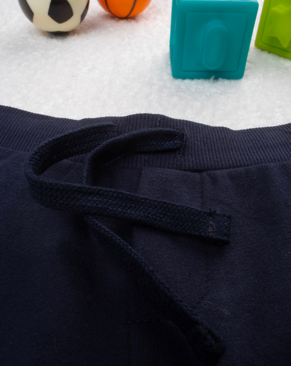 Shorts bimbo blu banda bianca