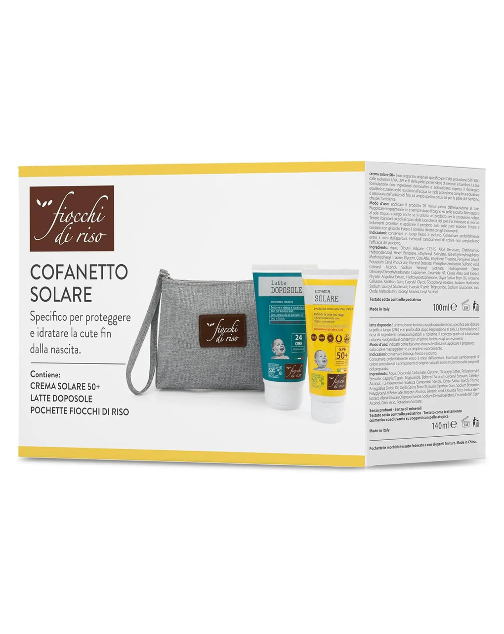 Cofanetto solare - fiocchi di riso