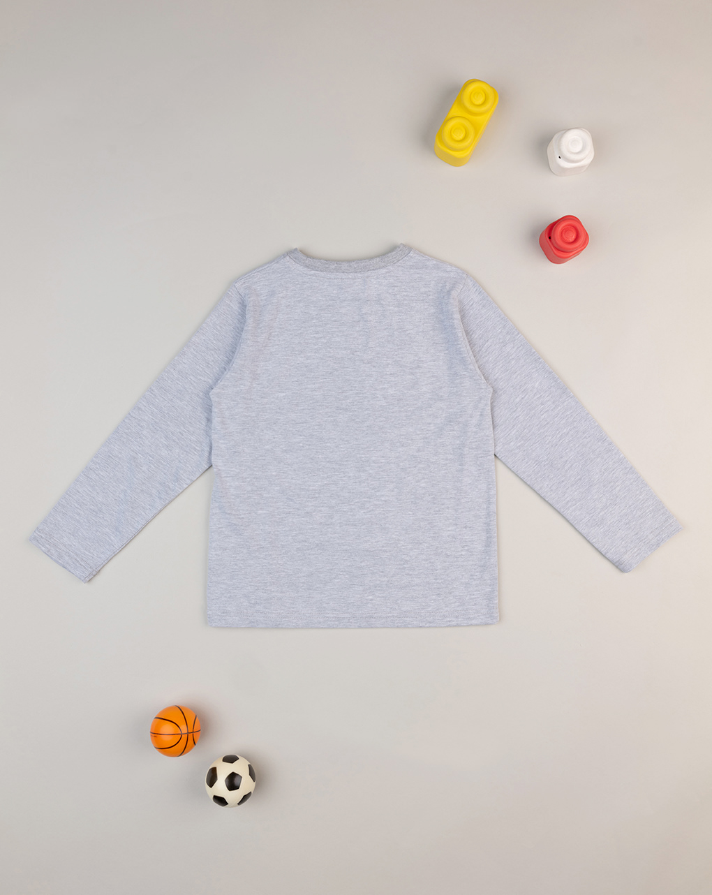 T-shirt bimbo grigia transformer