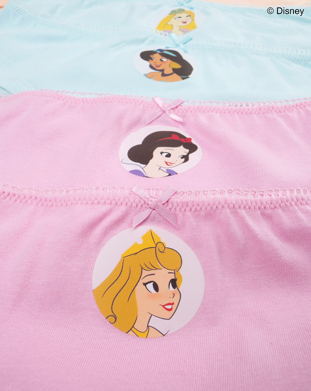 Pack 7 slip bimba colorati principesse