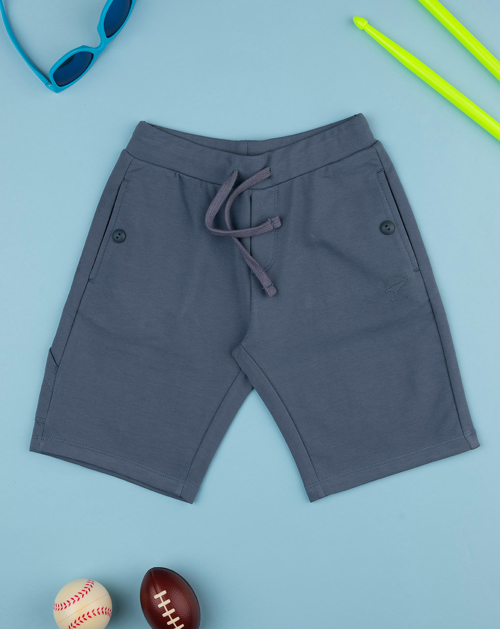 Pantalone felpato bimbo blu