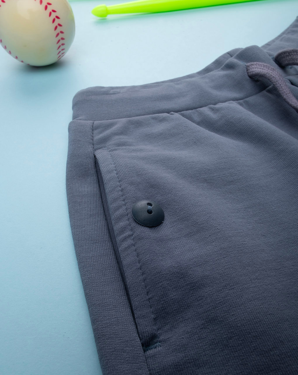 Pantalone felpato bimbo blu