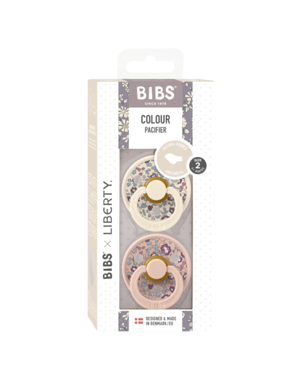 Bibs x liberty colour anatomico lattice avorio-rosa cipria size 2 - bibs