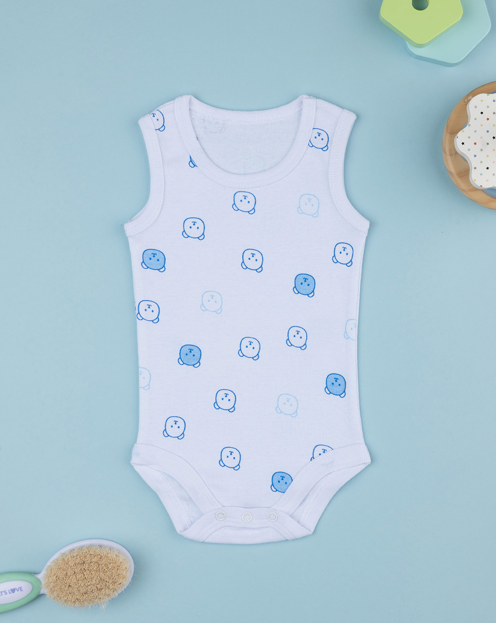 Body bimbo bianco orsi allover