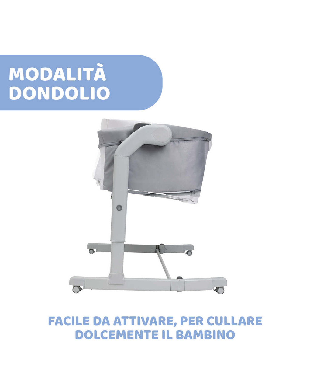 Culla next2me magic evo grey mist - chicco