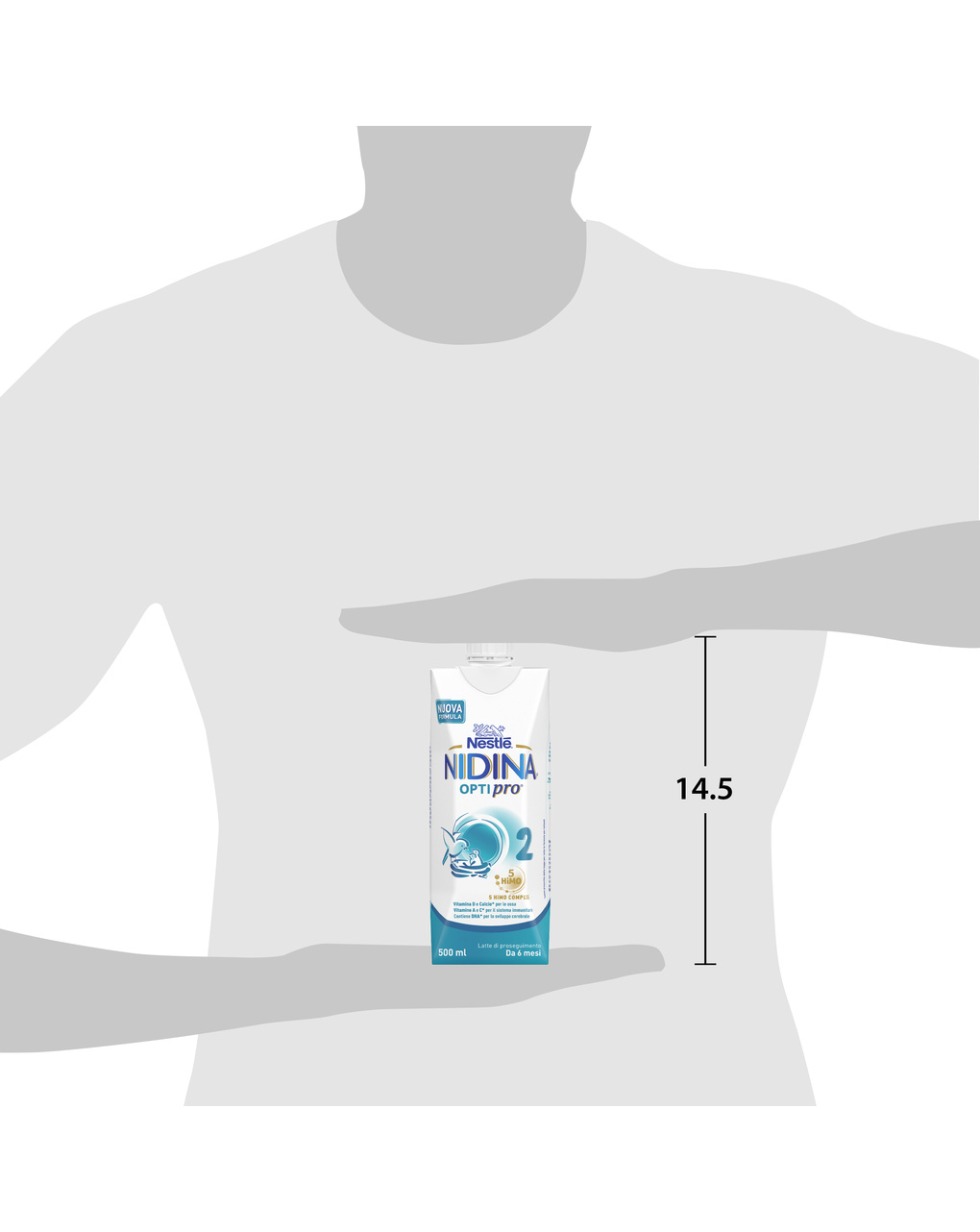 Nidina optipro 6-12 mesi latte di proseguimento liquido 500ml - nestlé