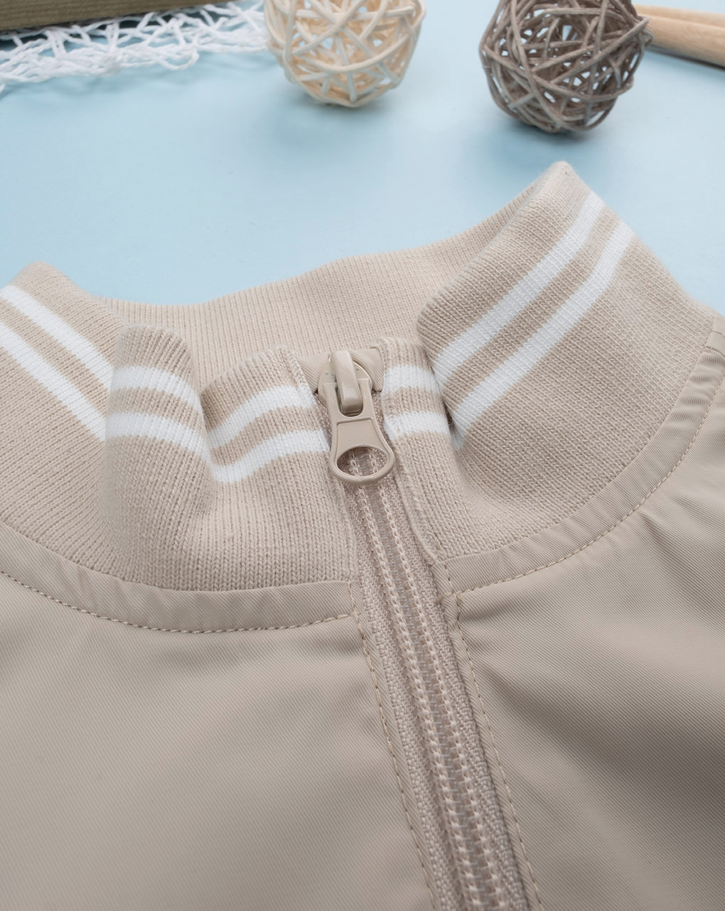 Giacca nylon bimbo beige