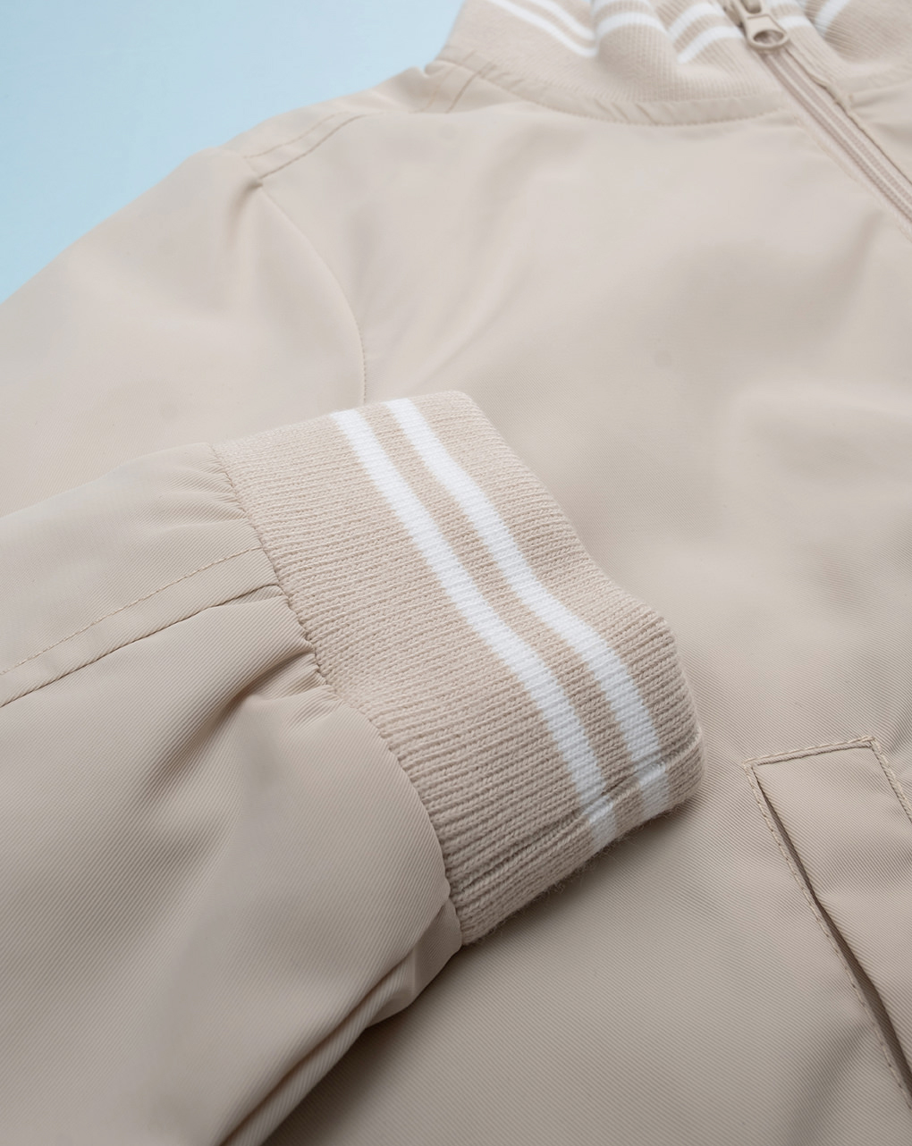 Giacca nylon bimbo beige