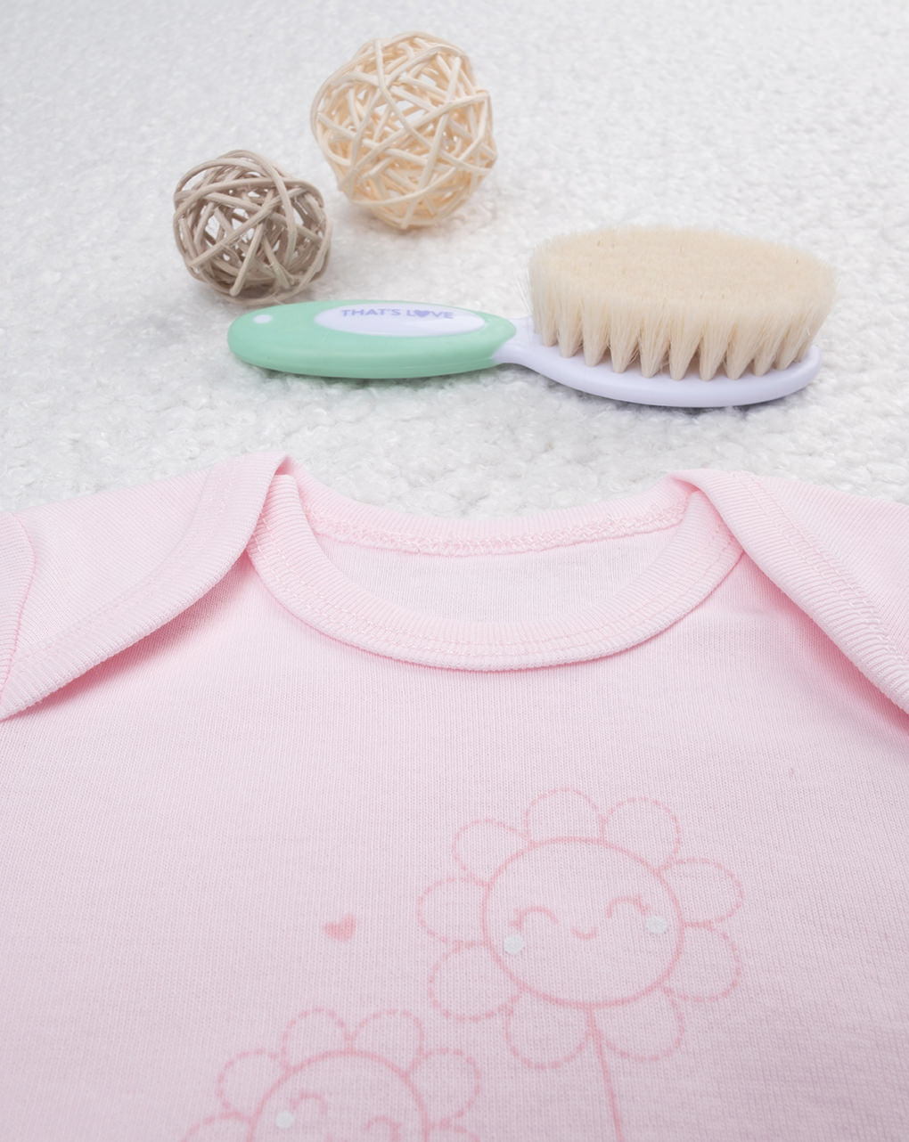 Body bimba rosa maniche corte