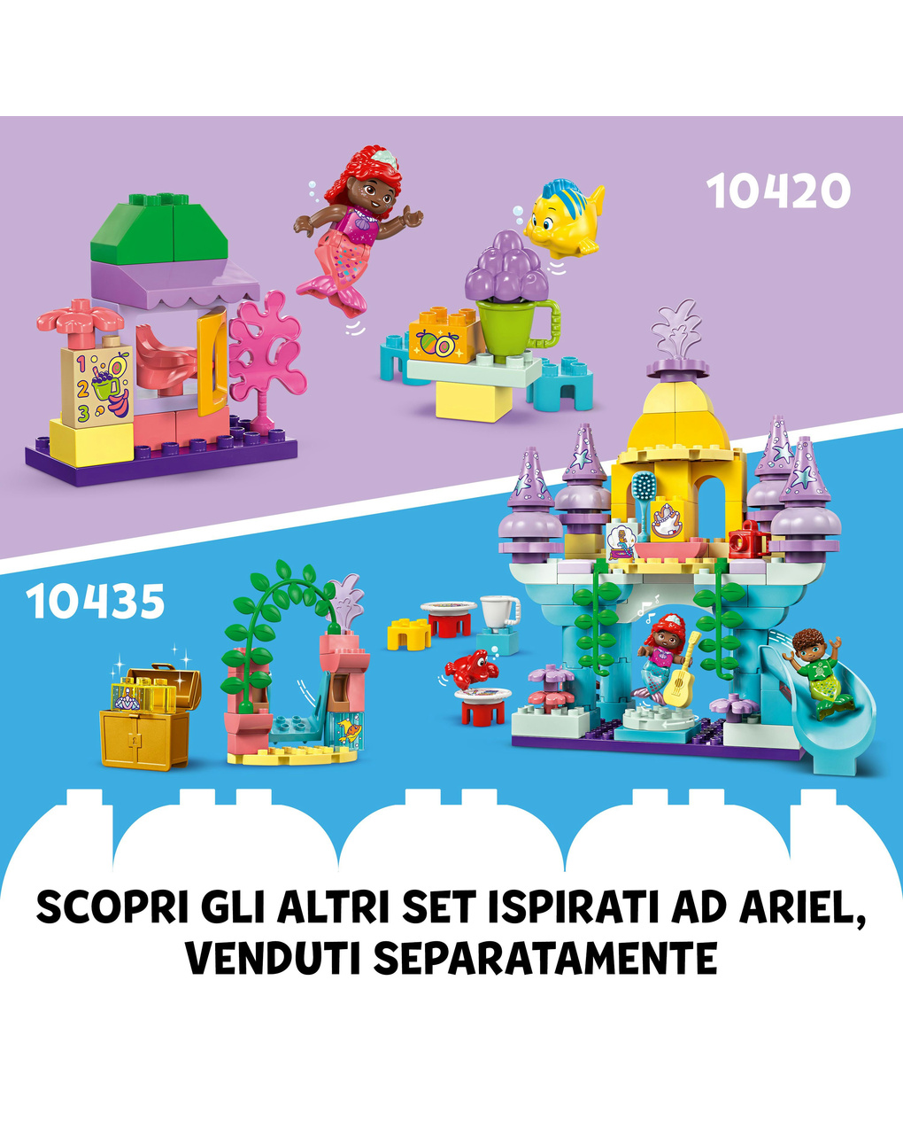 Il magico palazzo sottomarino di ariel – 10435 – lego duplo disney