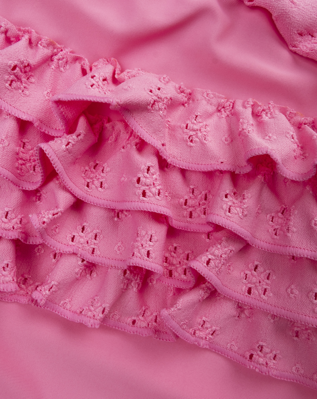 Costume intero bimba rosa sangallo