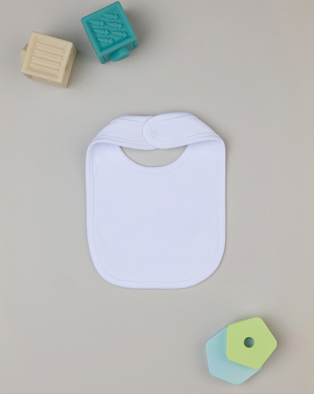 Bavaglino unisex bianco