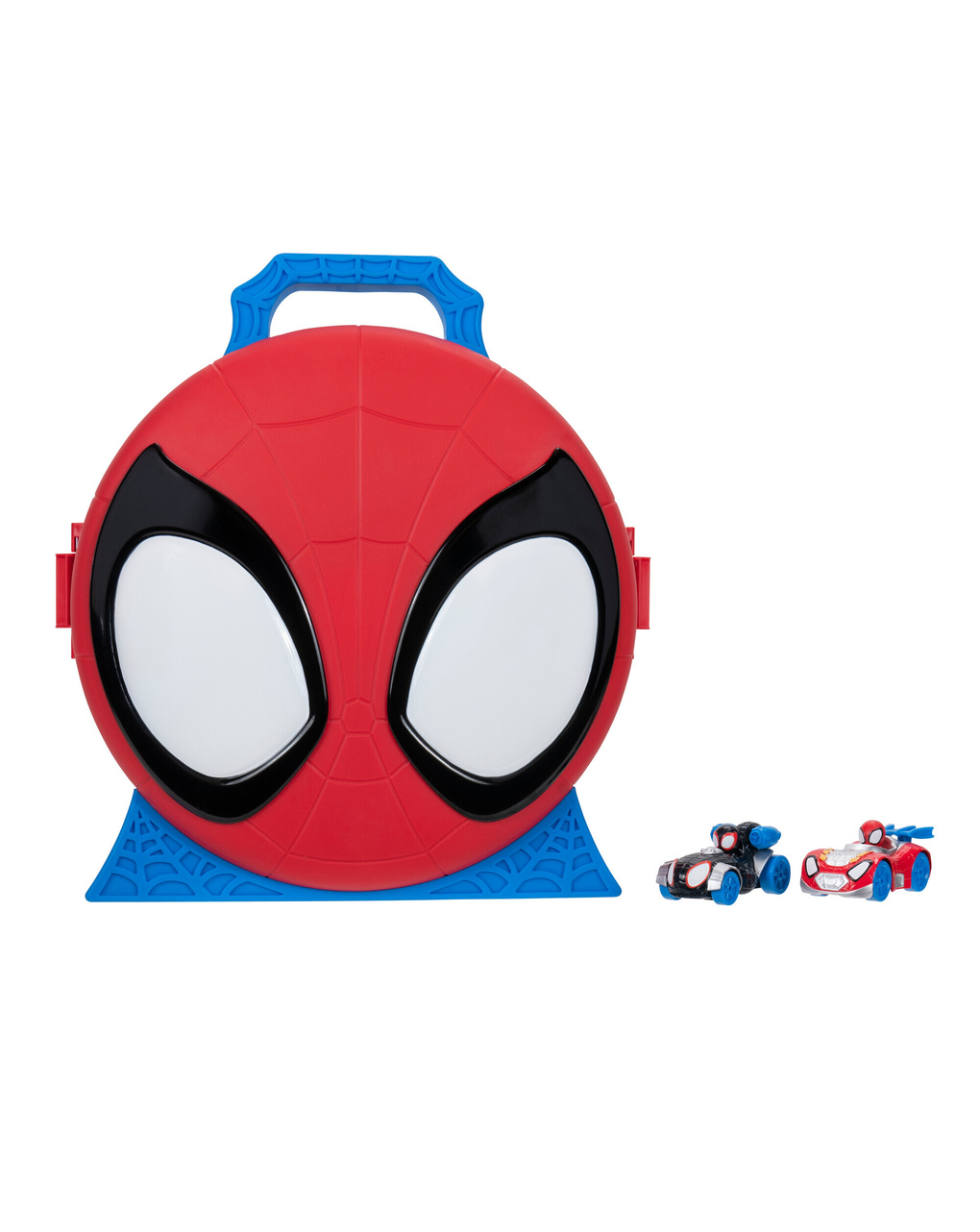 Spidey valigetta lancia veicoli con due veicoli die cast