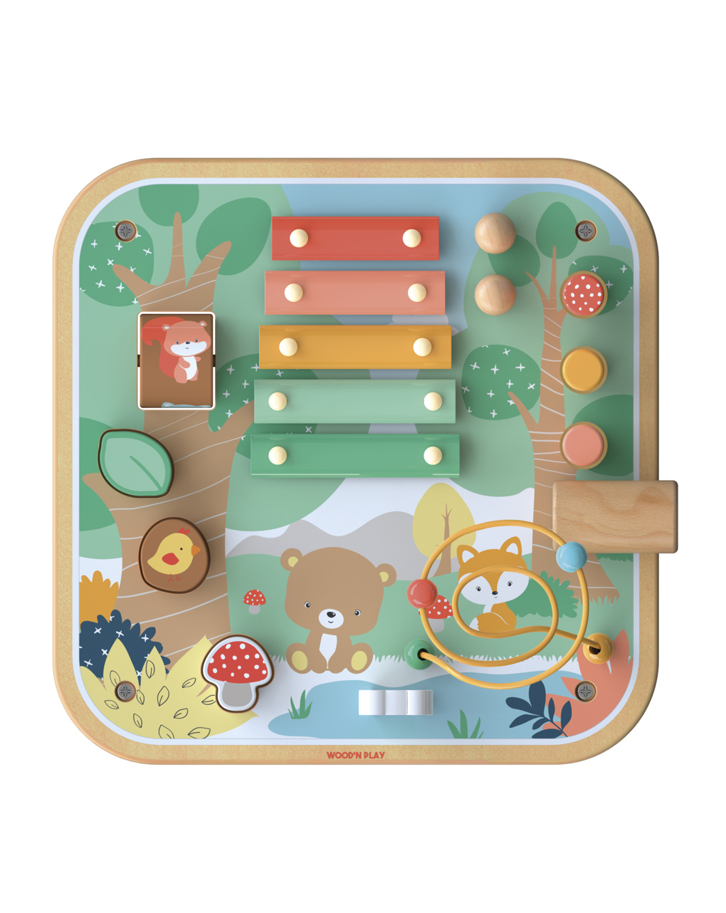 Tavolino multiattività bosco in legno - 18m+ - wood "n" play