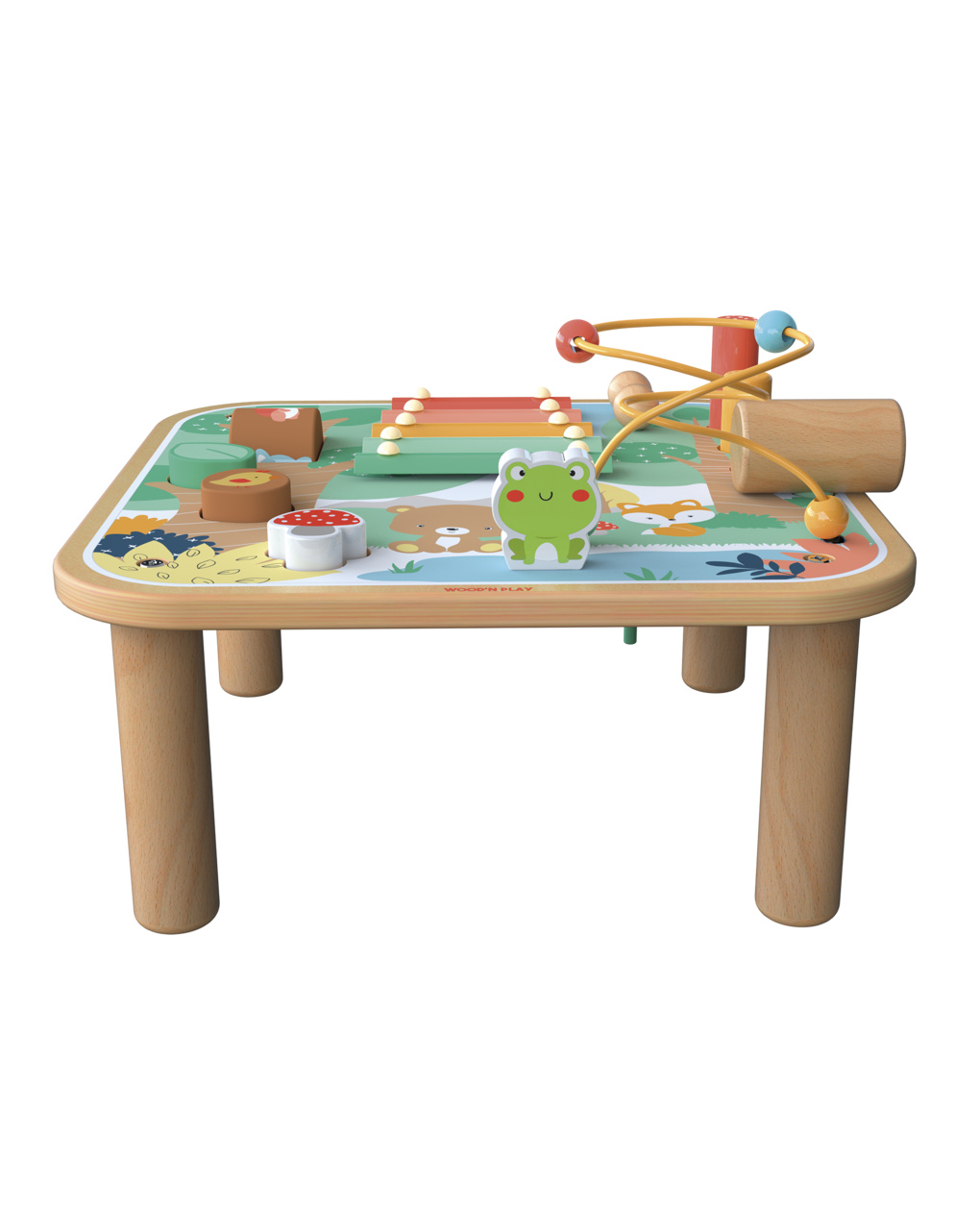Tavolino multiattività bosco in legno - 18m+ - wood "n" play