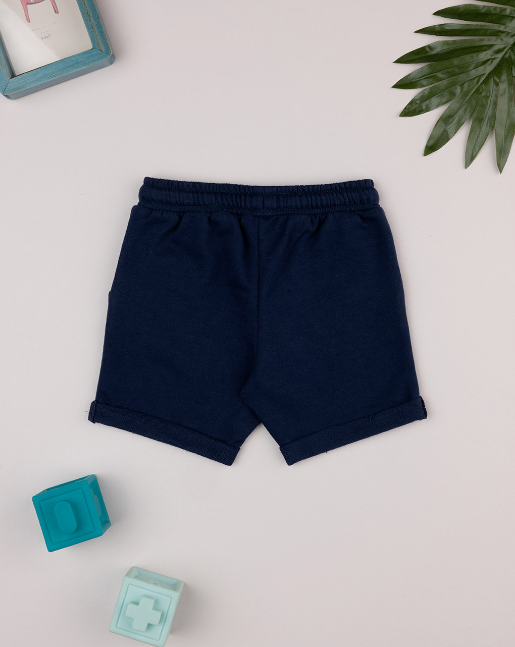 Pantalone corto bimbo blu