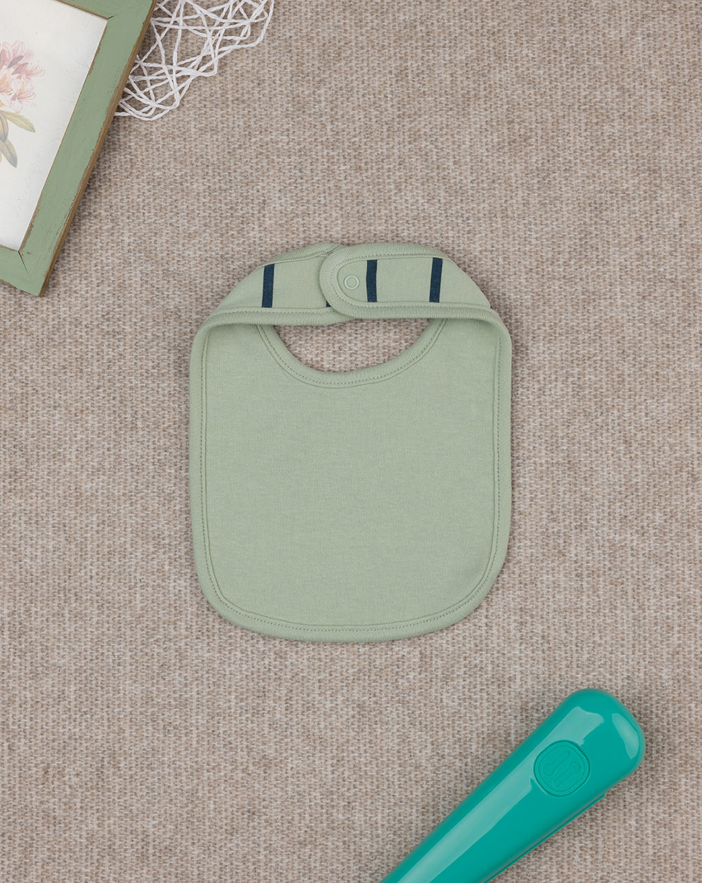 Bavaglino bimbo verde dino