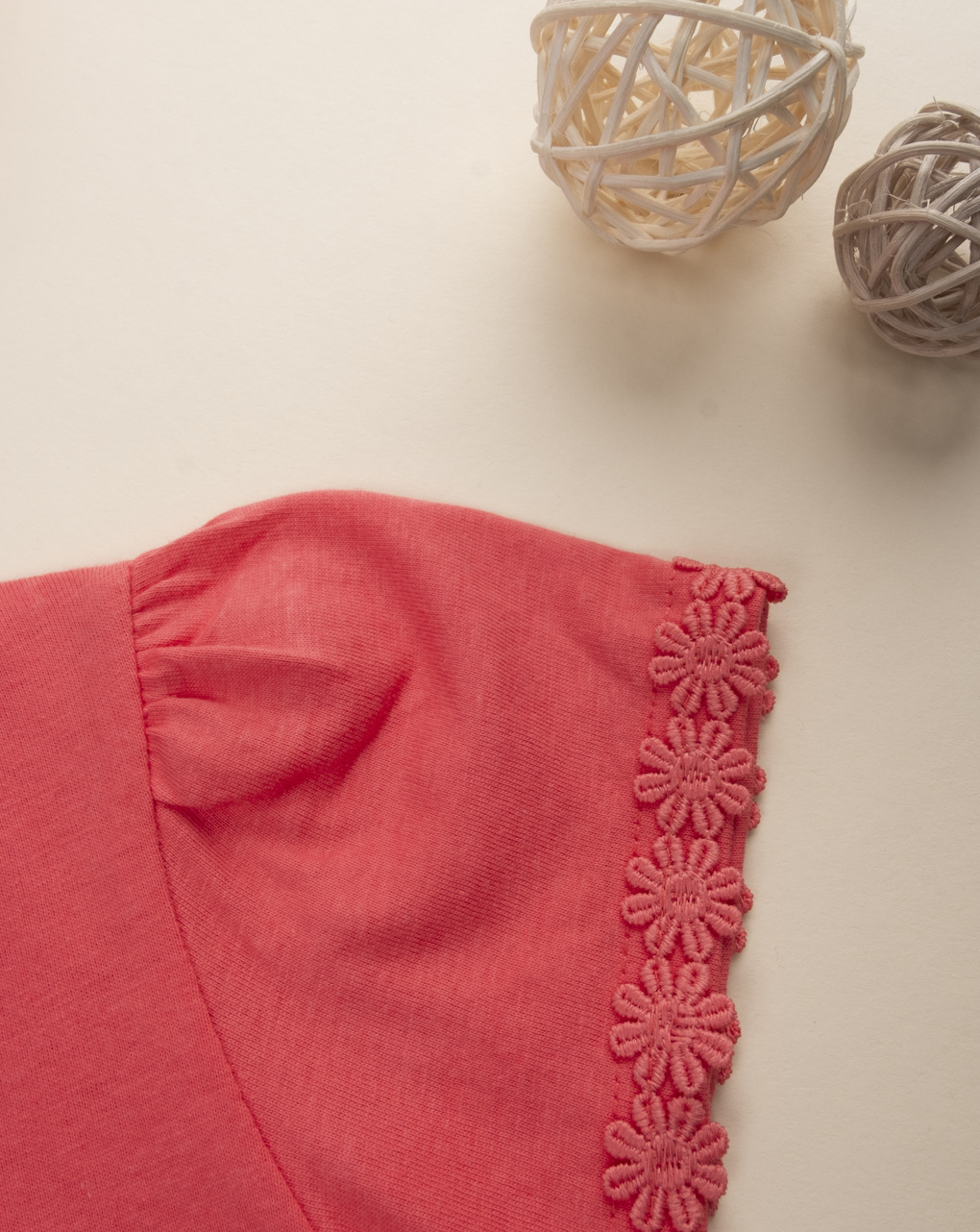 T-shirt bambina corallo