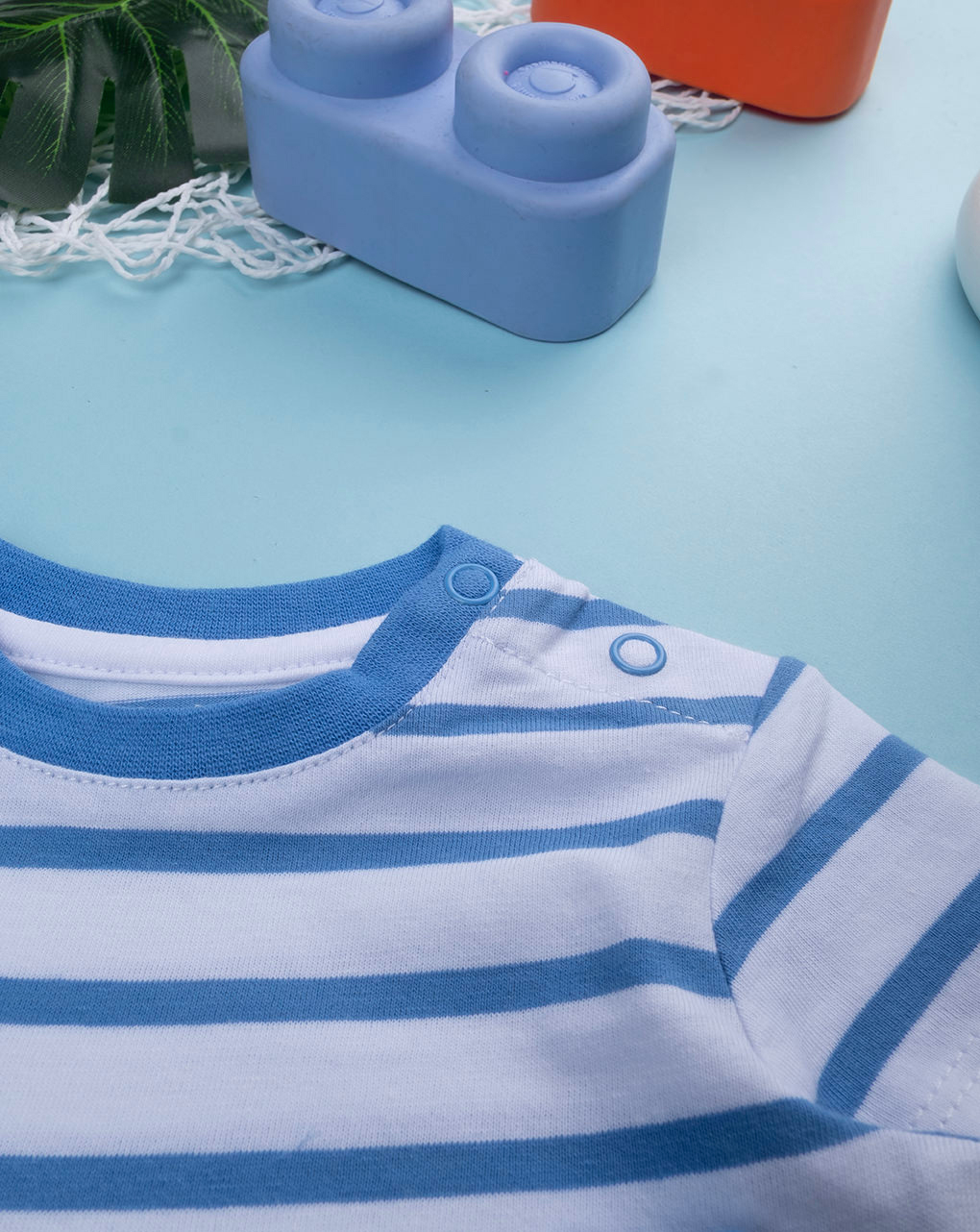 Completo bimbo salopette blu