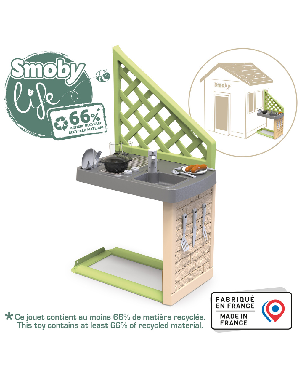 Smoby life cucina - accessori  casette - 2+