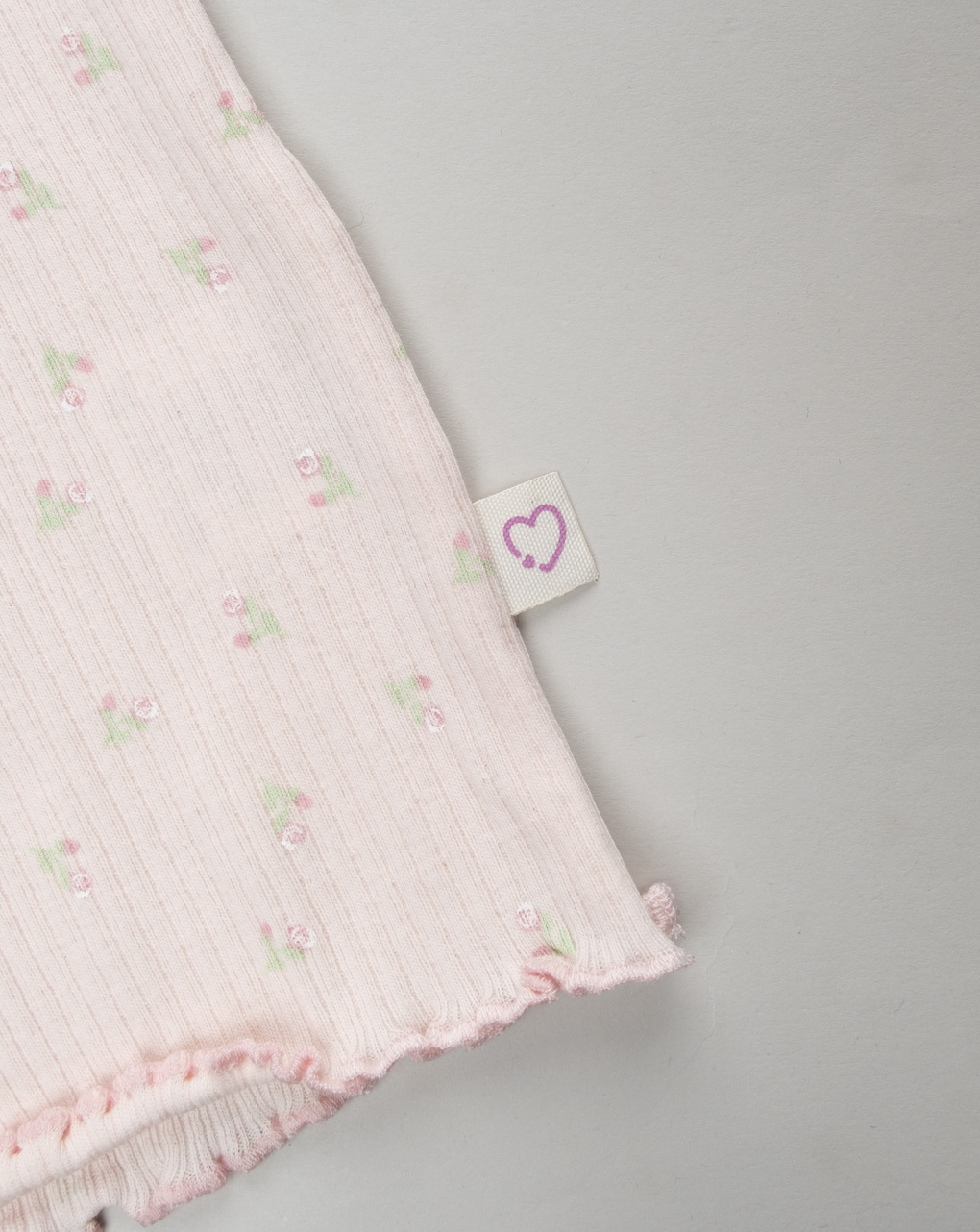 T-shirt bimba rosa fiori allover