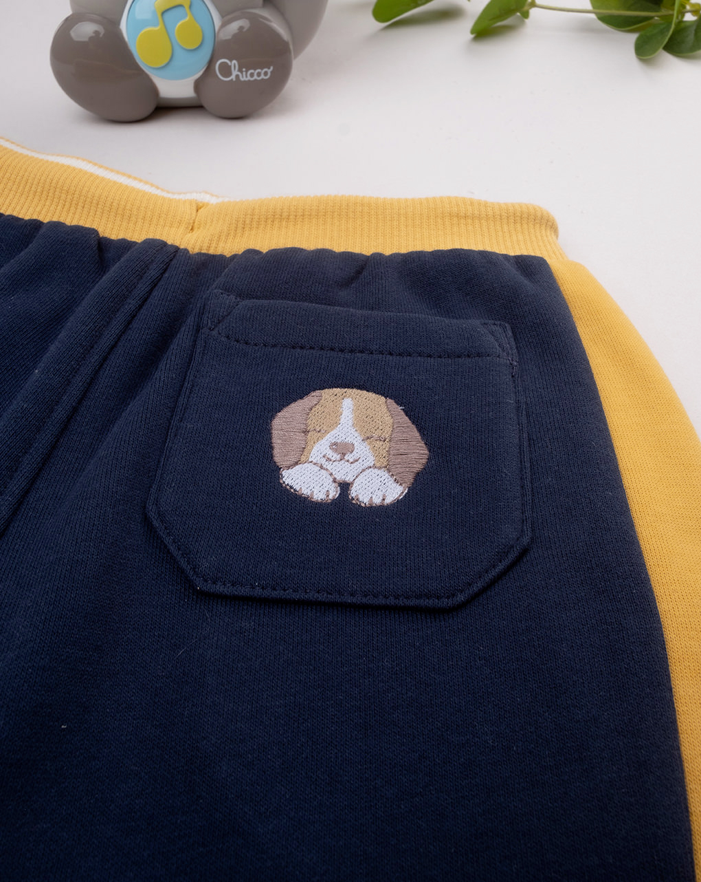 Pantalone bimbo giallo/blu